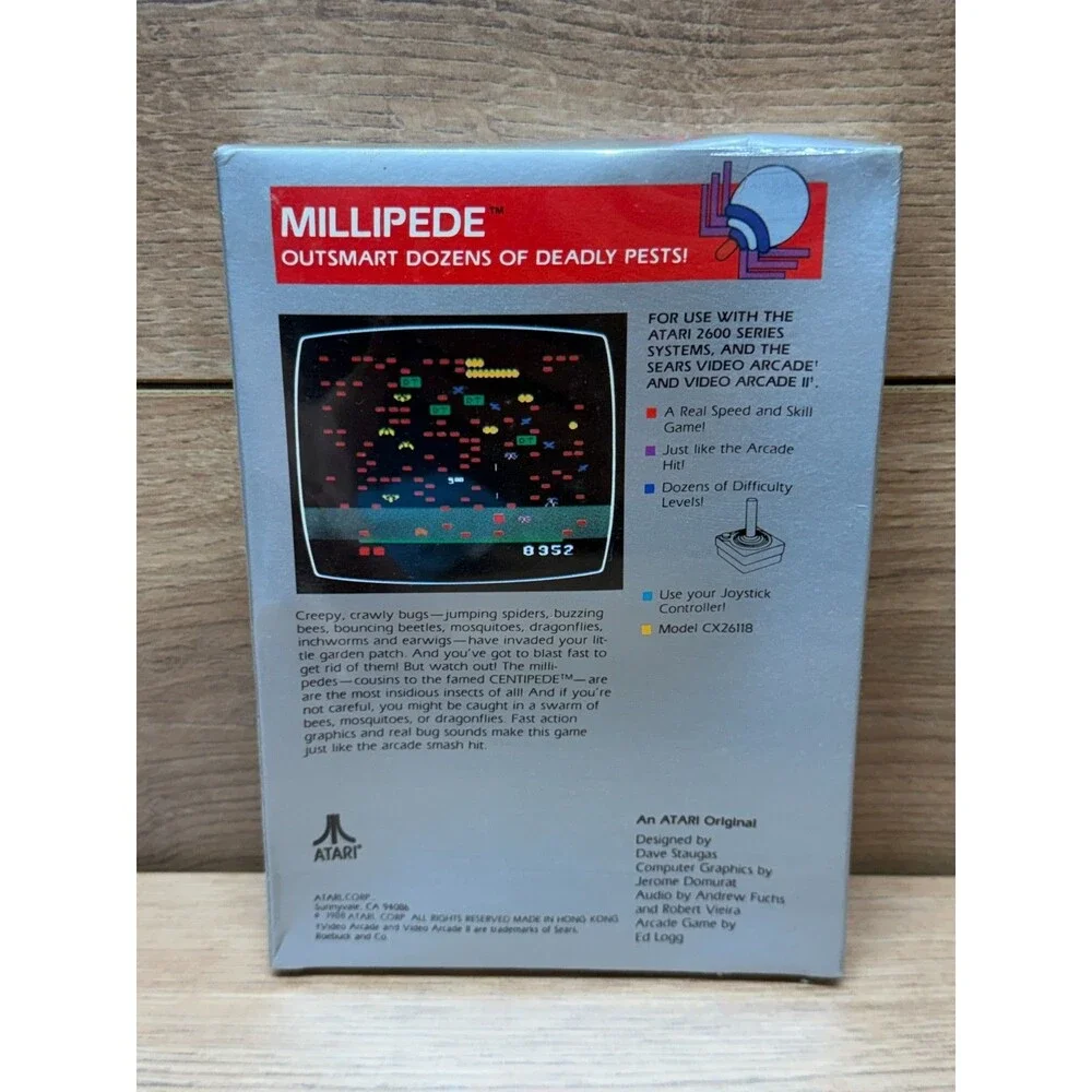 Millipede (Atari 2600, 1987) New Factory Sealed!